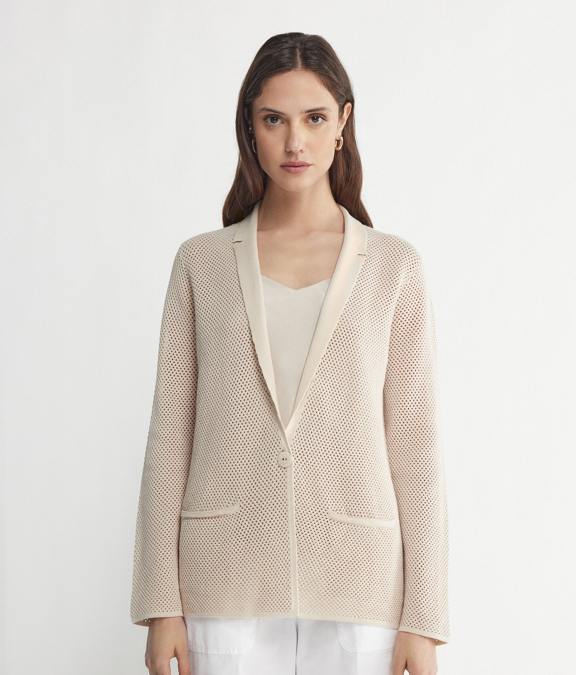 Two-Toned Micro-Dot Jacket