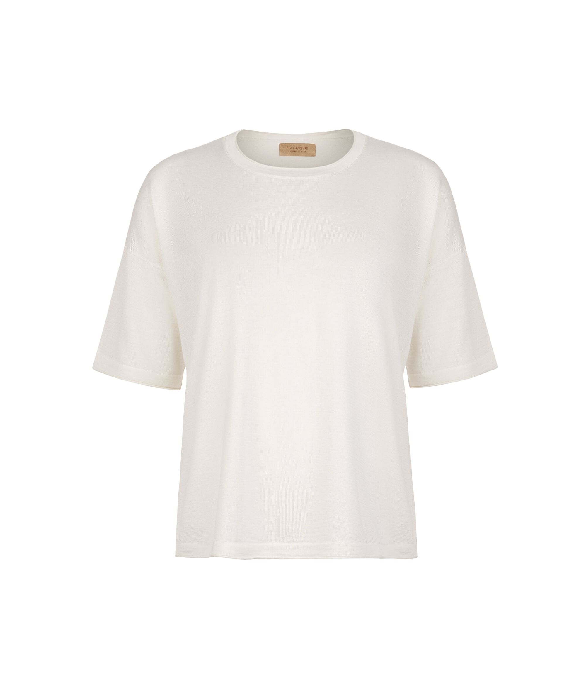 T-shirt over in Cashmere Silkfine