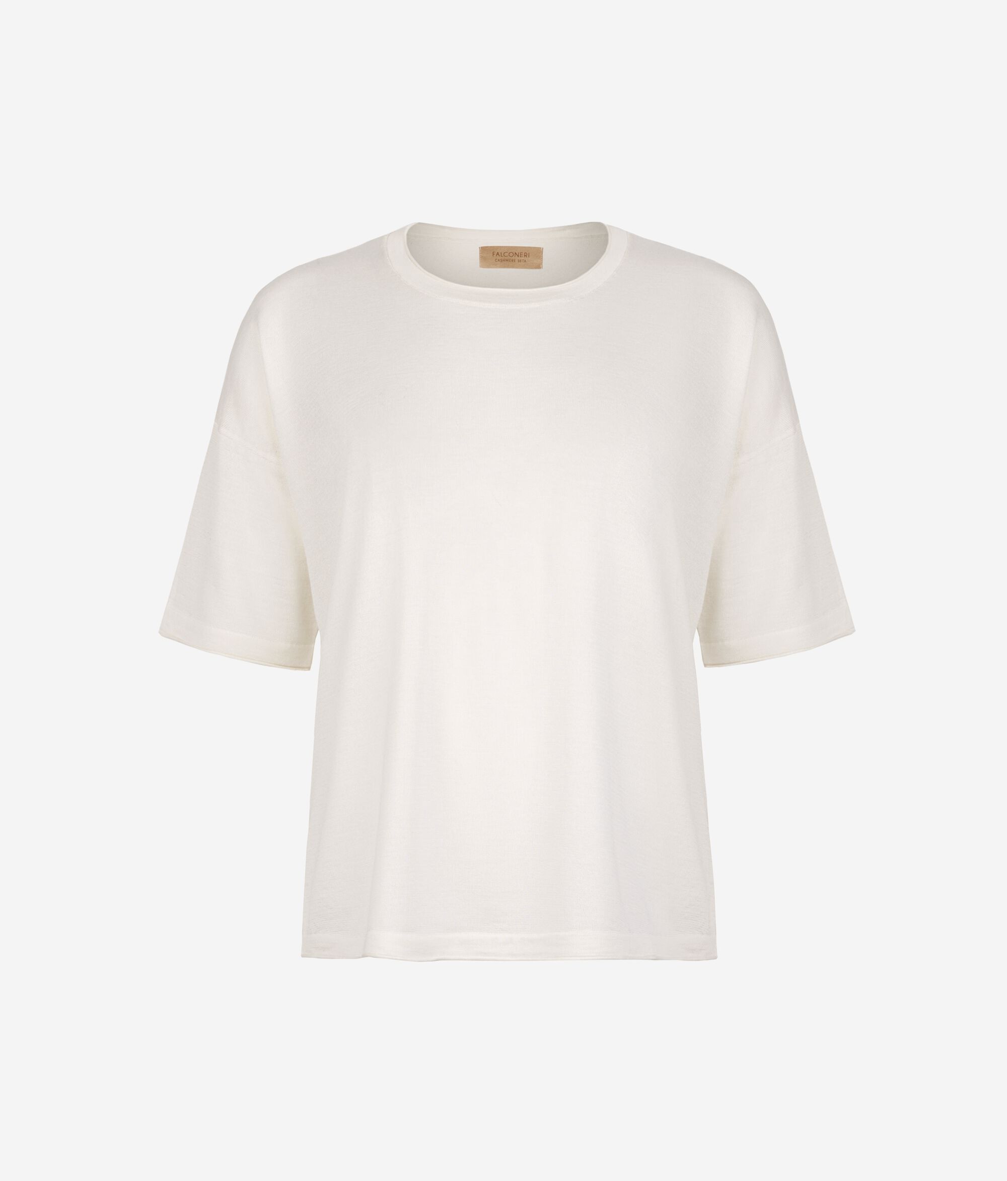 T-shirt over in Cashmere Silkfine