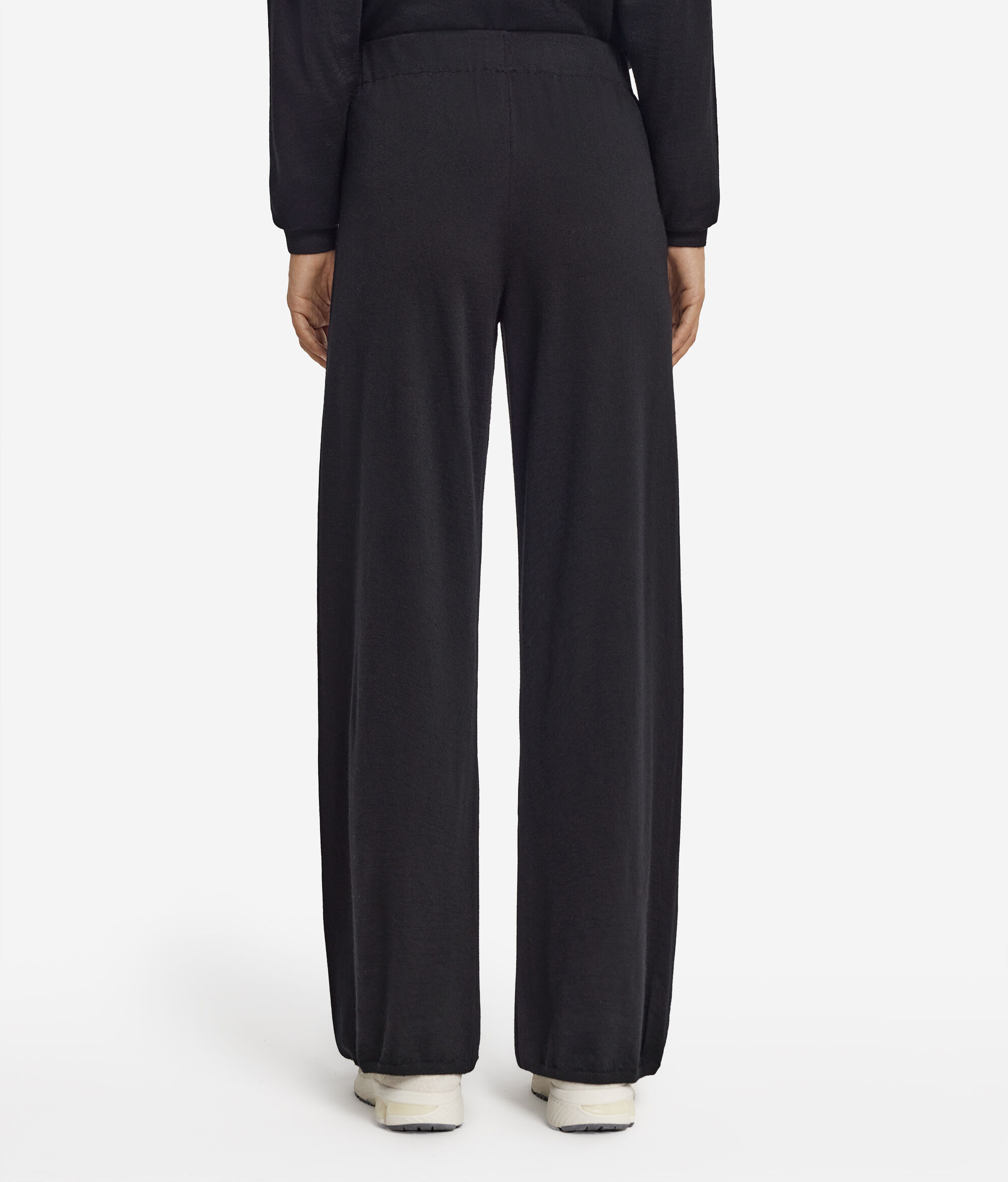 Pantalon large en cachemire ultra-fin