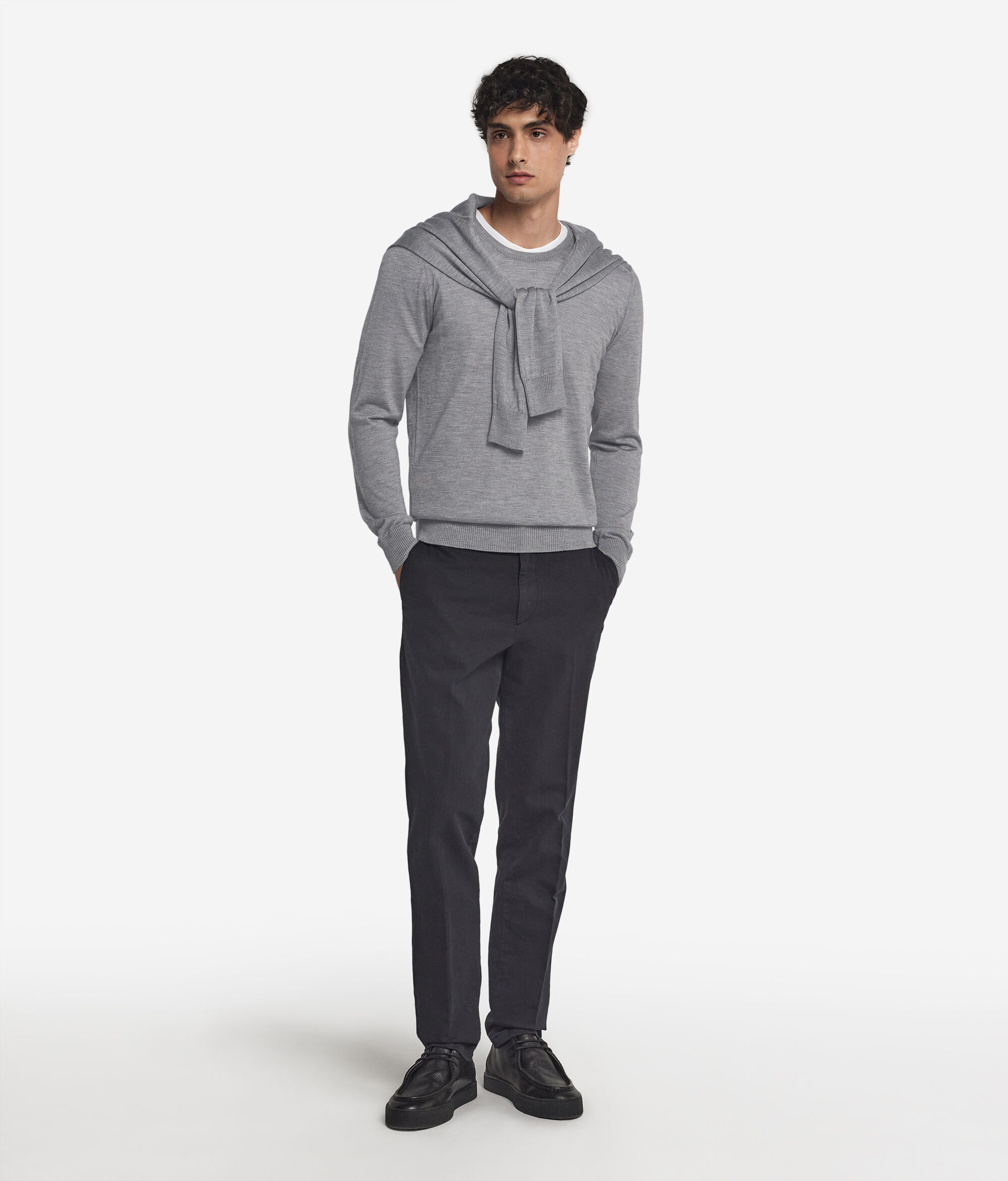 İpek Kaşmir Yuvarlak yaka