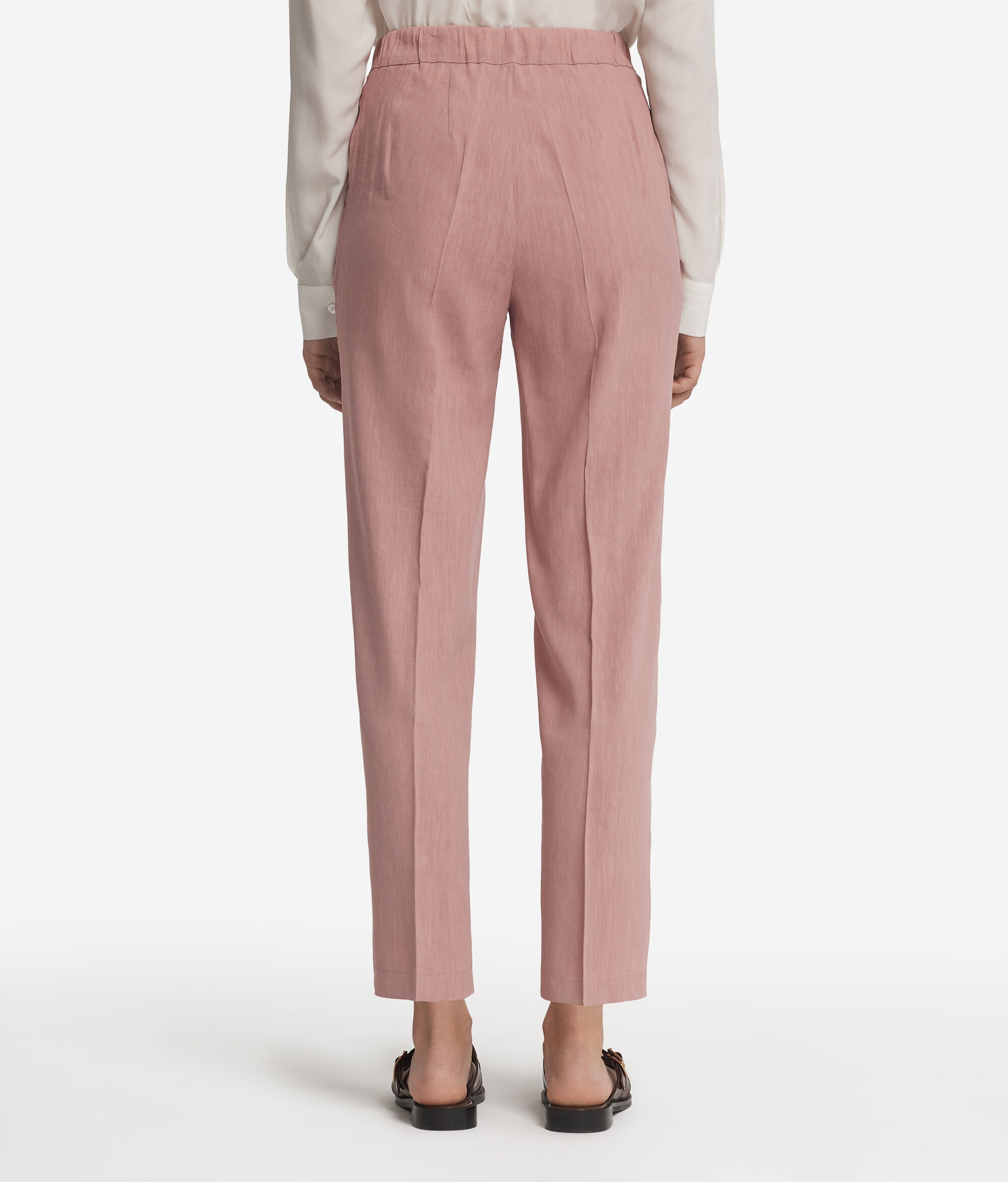 Pantalon en lin et viscose