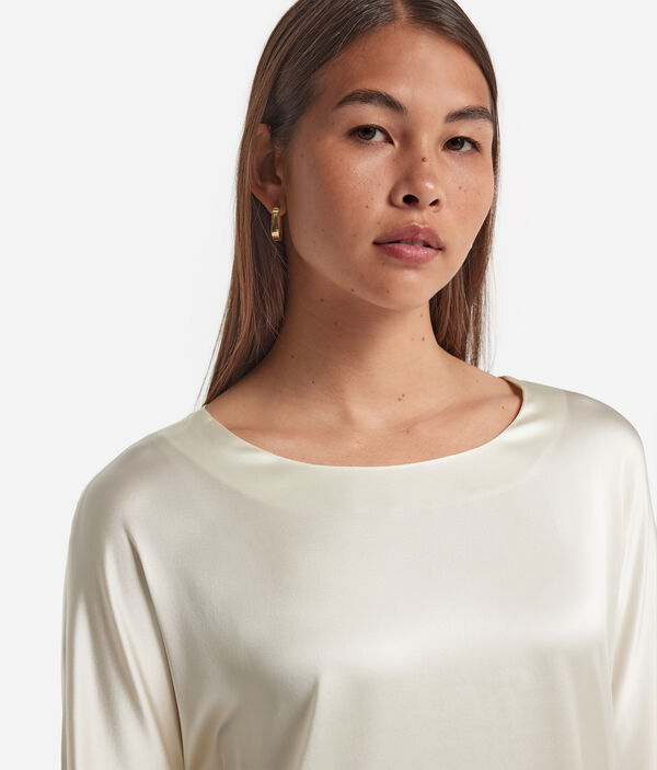 Блуза из атласного шелка