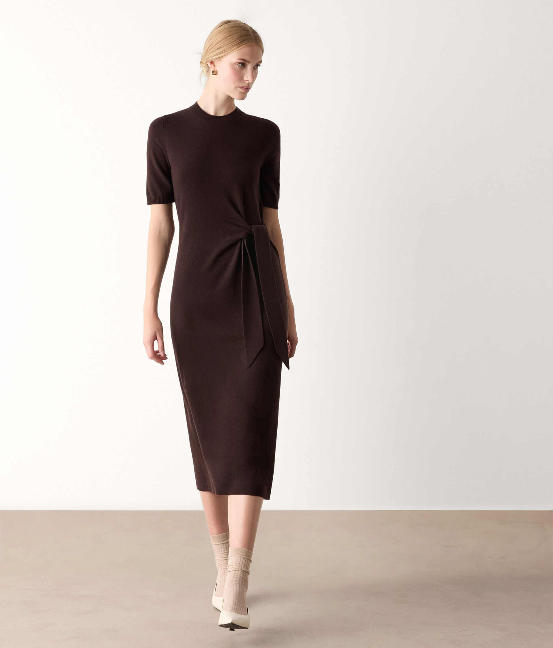 Kleid Knoten Kaschmir Ultrasoft