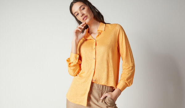 Camicia in Jersey di Lino