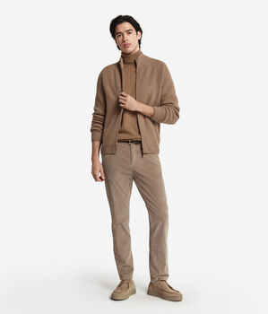 Gerippter Cardigan aus Kaschmir Ultrasoft