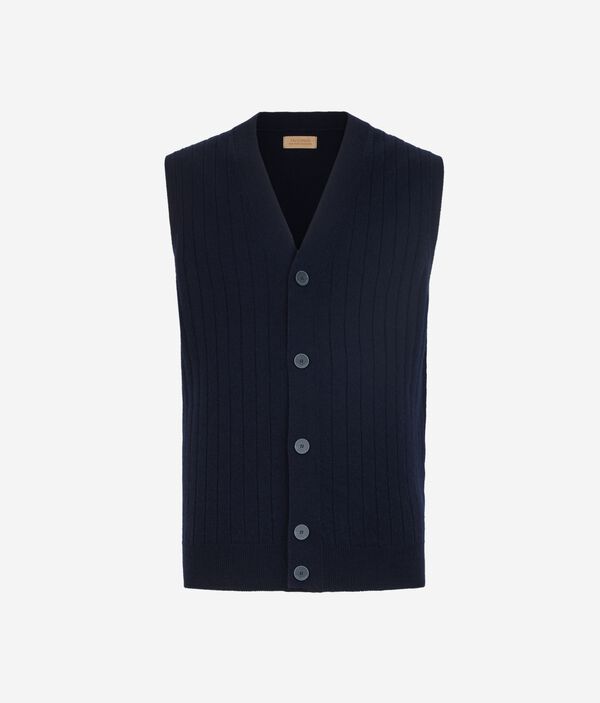 Жилет из ультрамягкого кашемира на пуговицах