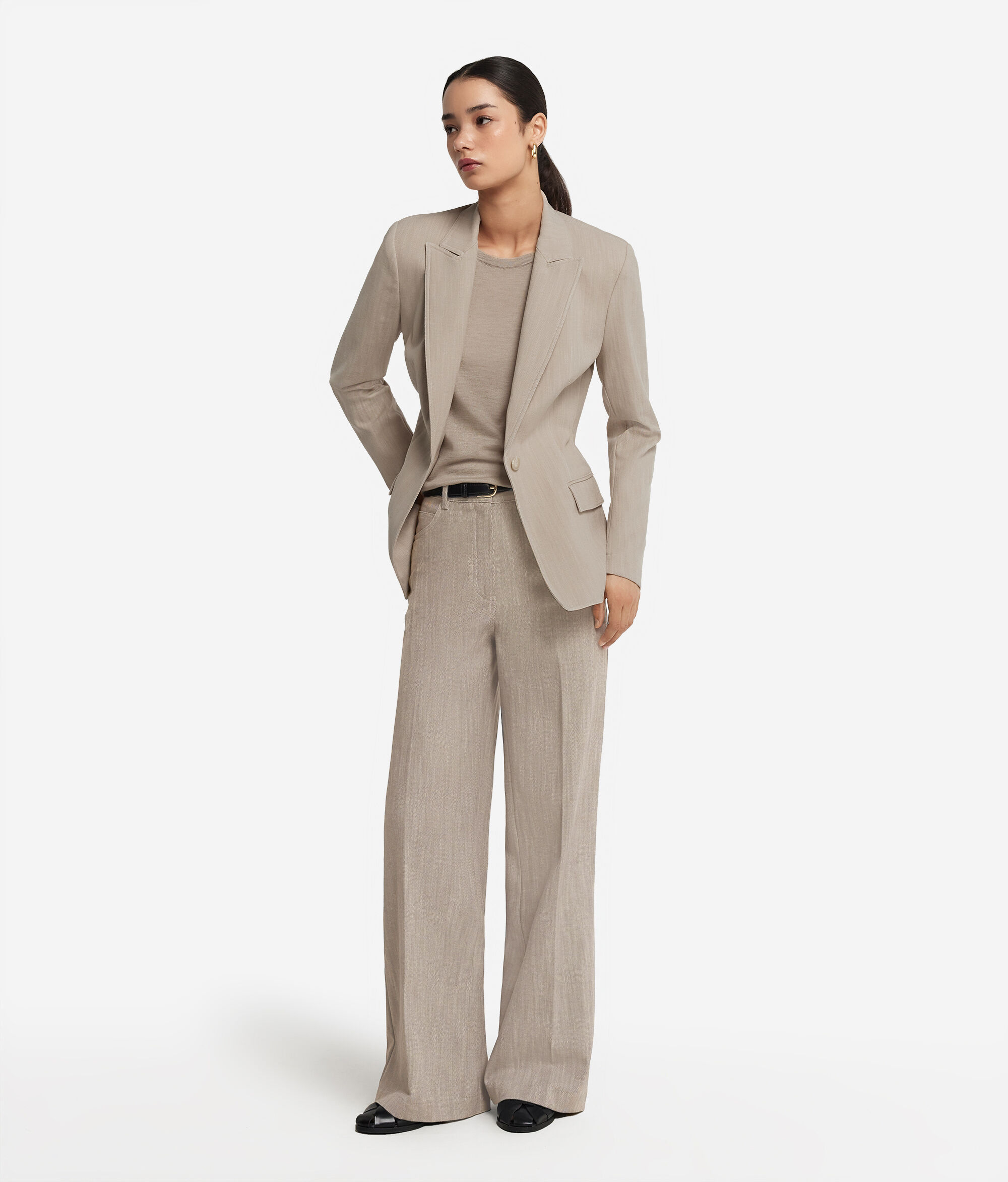 Single-breasted Cotton Blazer