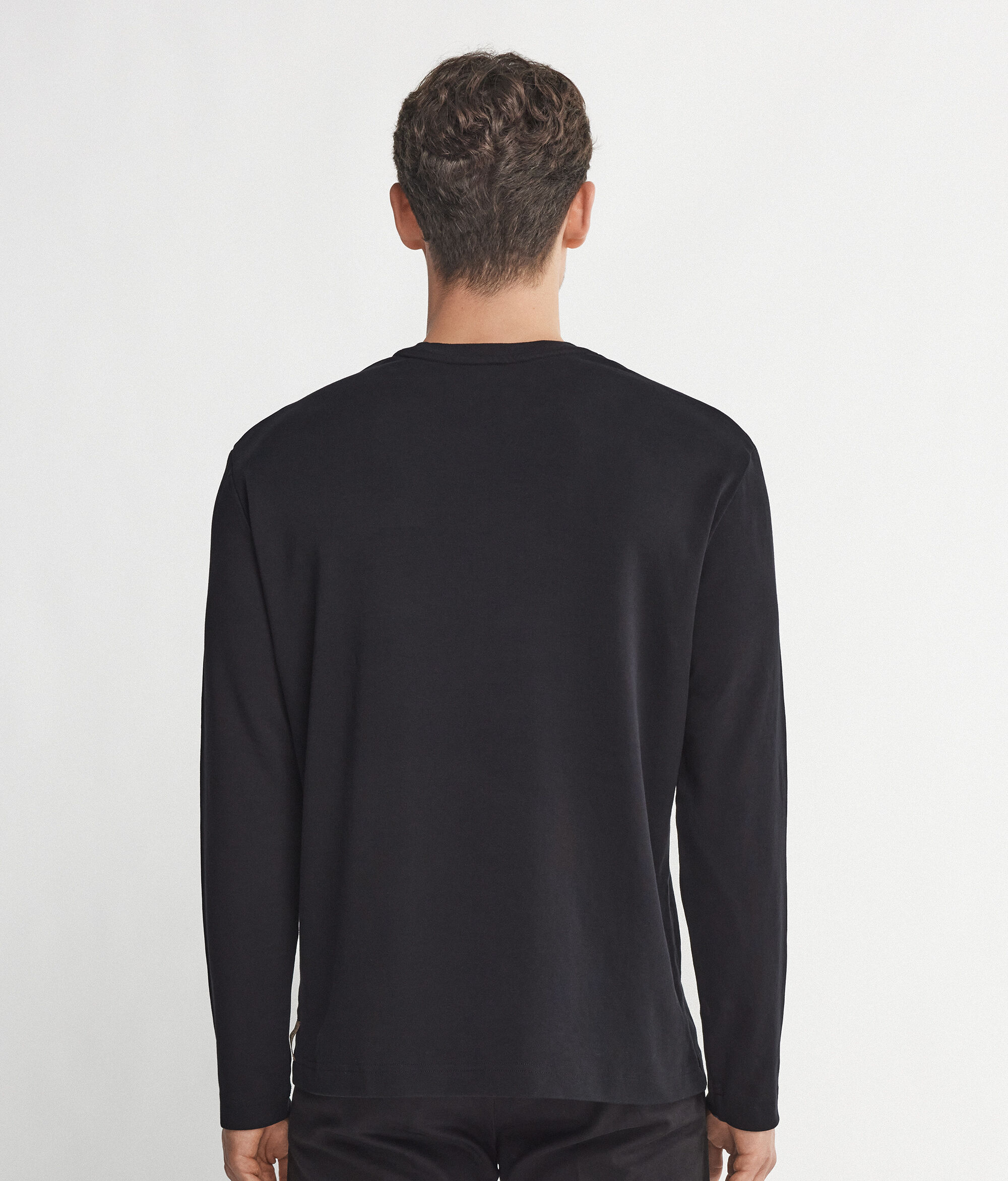 Round-Neck Cotton Jersey Top
