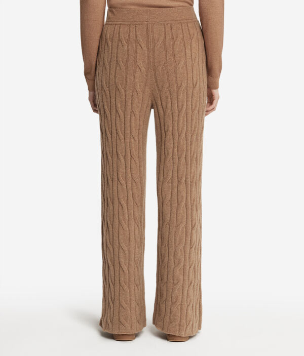 Брюки из ультрамягкого кашемира с косами