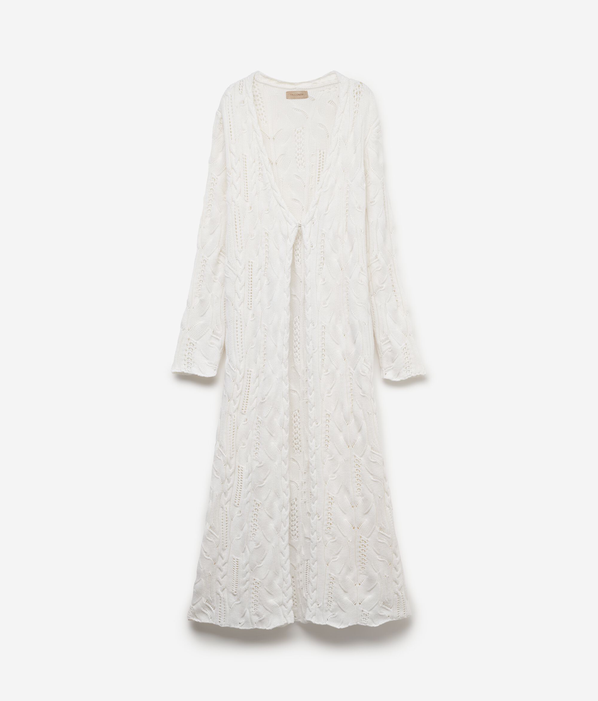 Cardigan Lana Trecce Pizzo