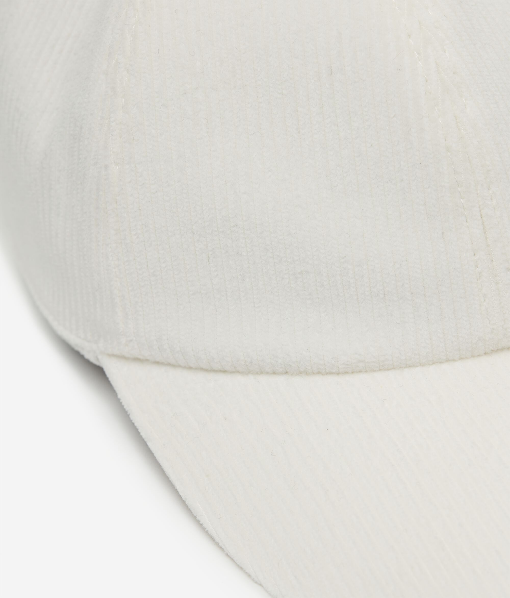 Baseball-Cap aus Baumwollsamt mit Innenfutter aus Kaschmir