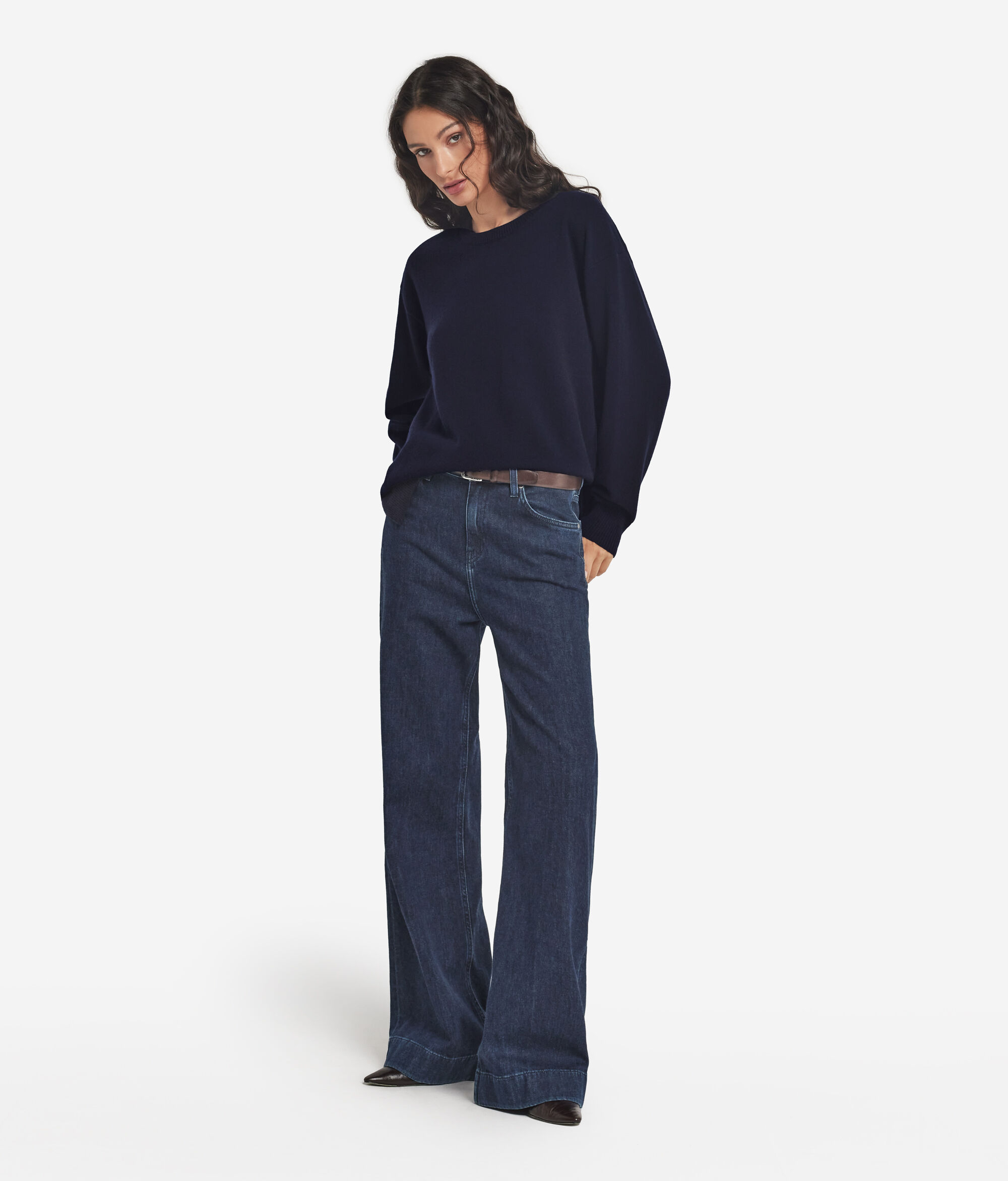 Pullover aus Kaschmir Ultrasoft mit Schlitzen