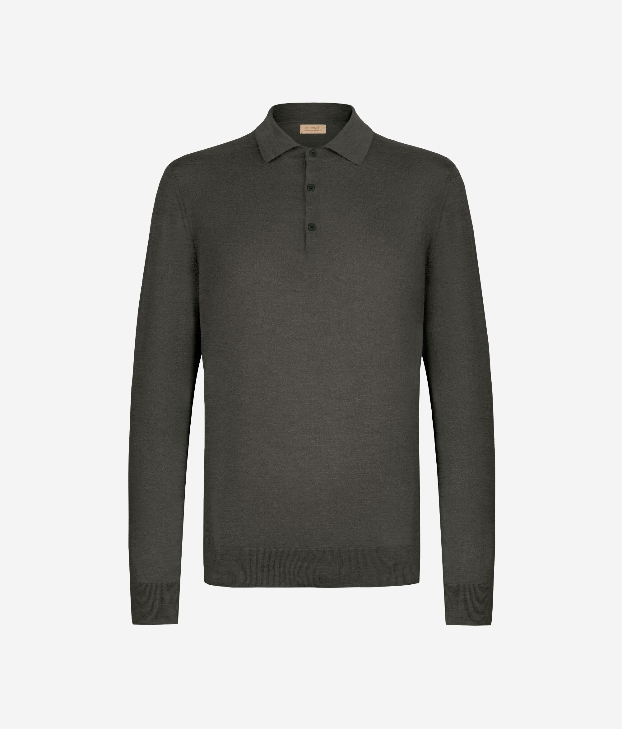 Джемпер-поло из ультратонкого кашемира