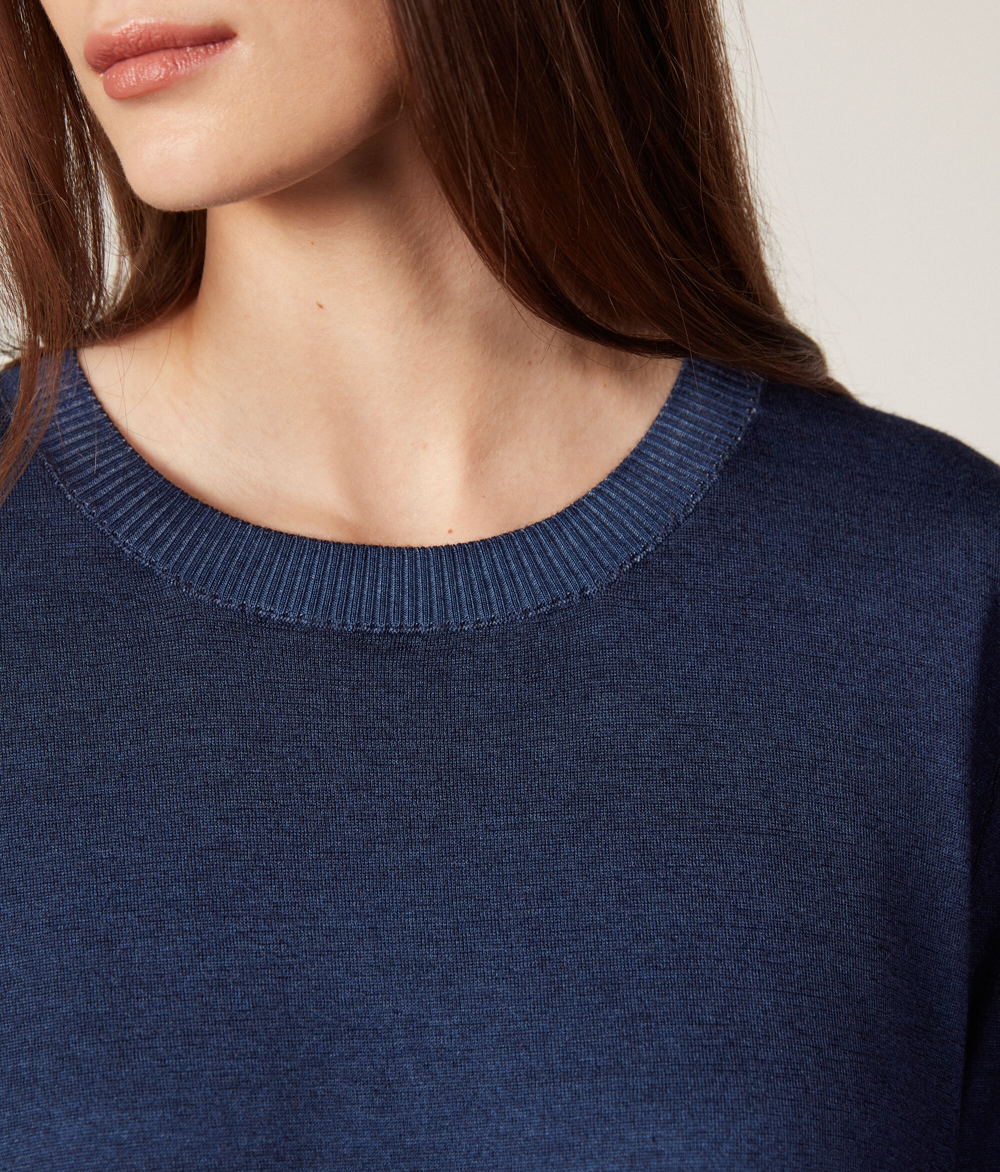 Pullover aus Kaschmir Ultrafine mit U-Boot-Ausschnitt