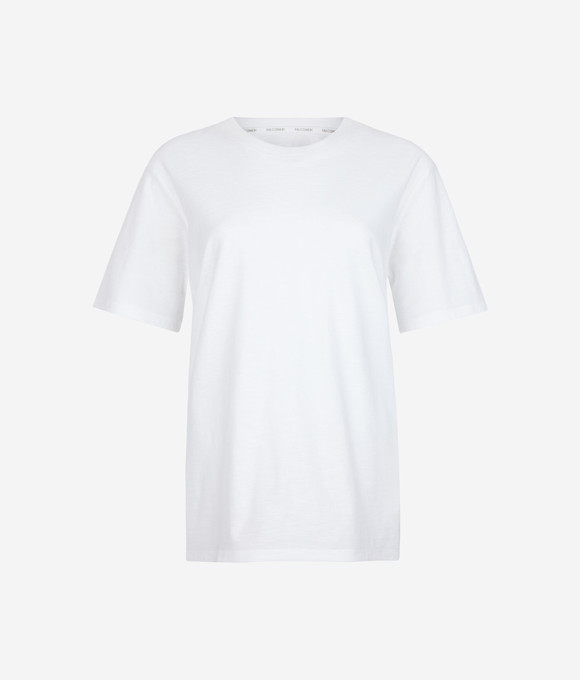 T-Shirt mit Rundhalsausschnitt und kurzen Ärmeln aus Baumwolle