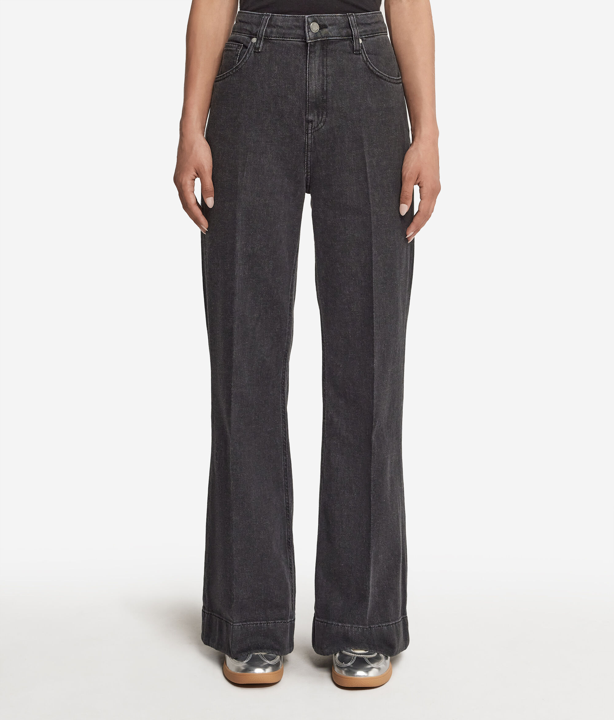 Cashmere Denim Flare Trousers