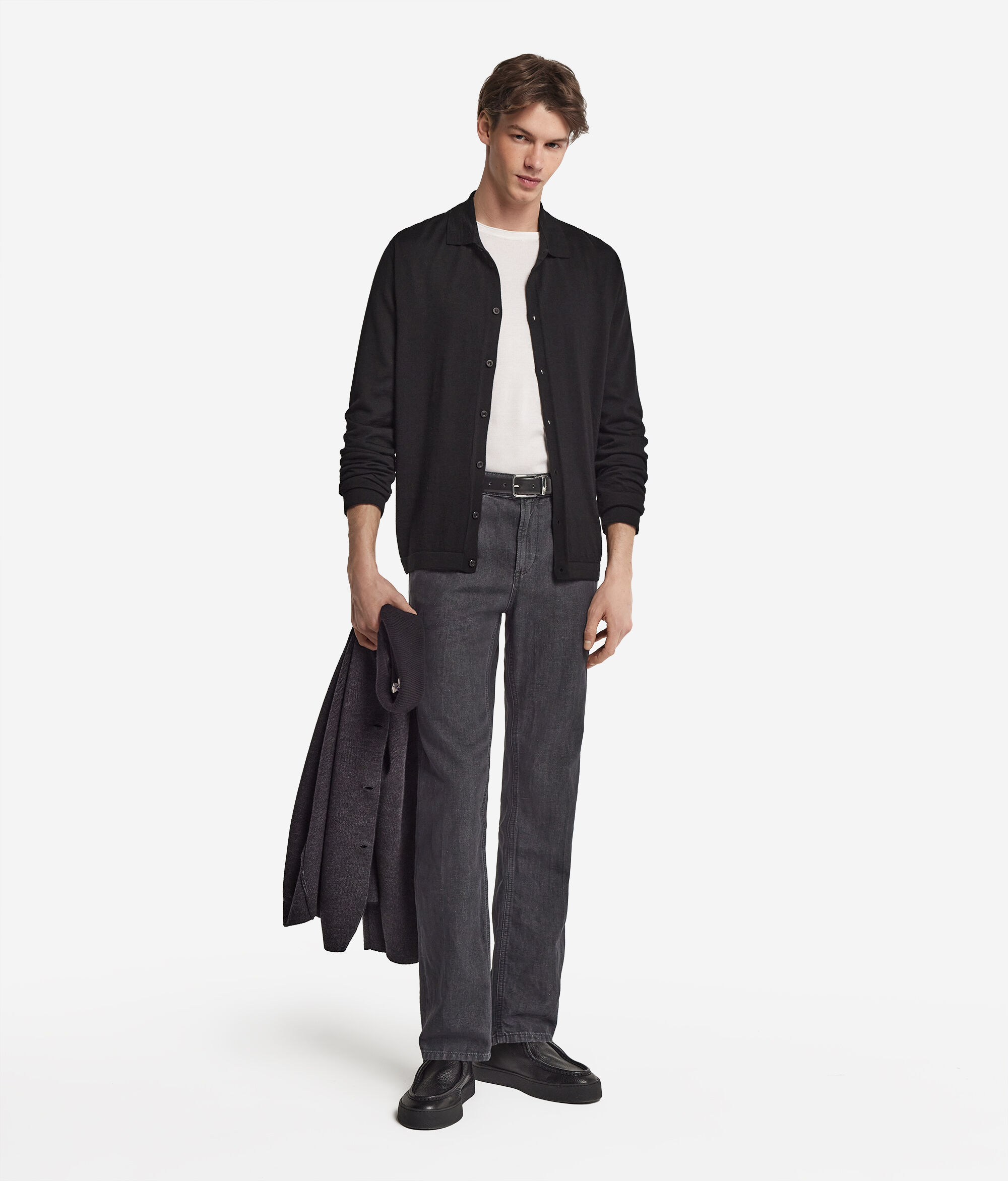 Camisa de punto en cashmere ultrafine
