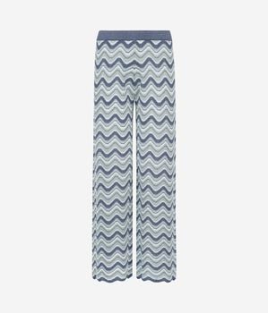 Pantalone chevron lam&eacute;