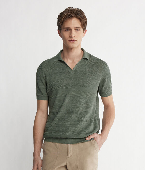 Поло изо льна и хлопка