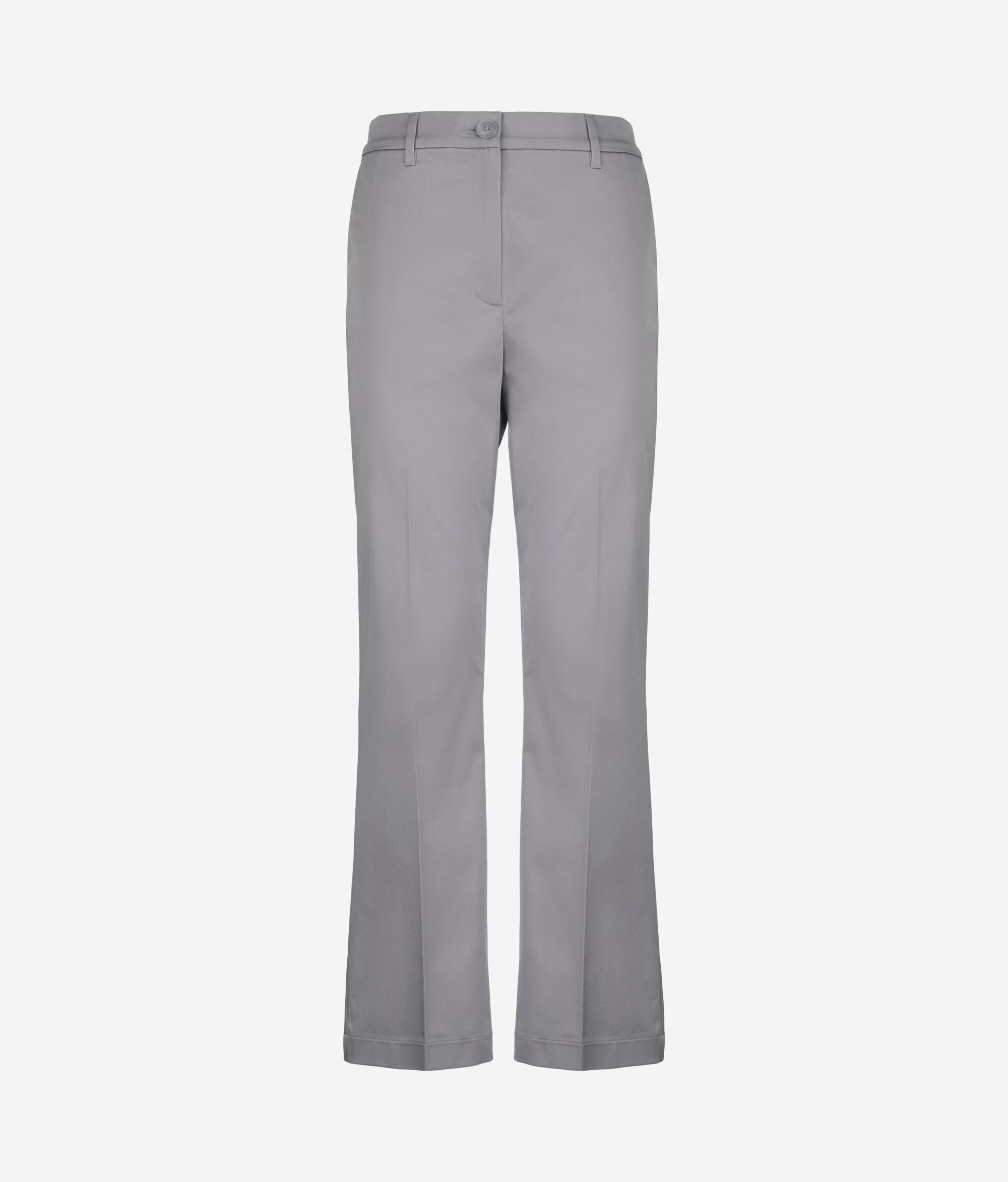 Pantalon évasé en tissu de coton