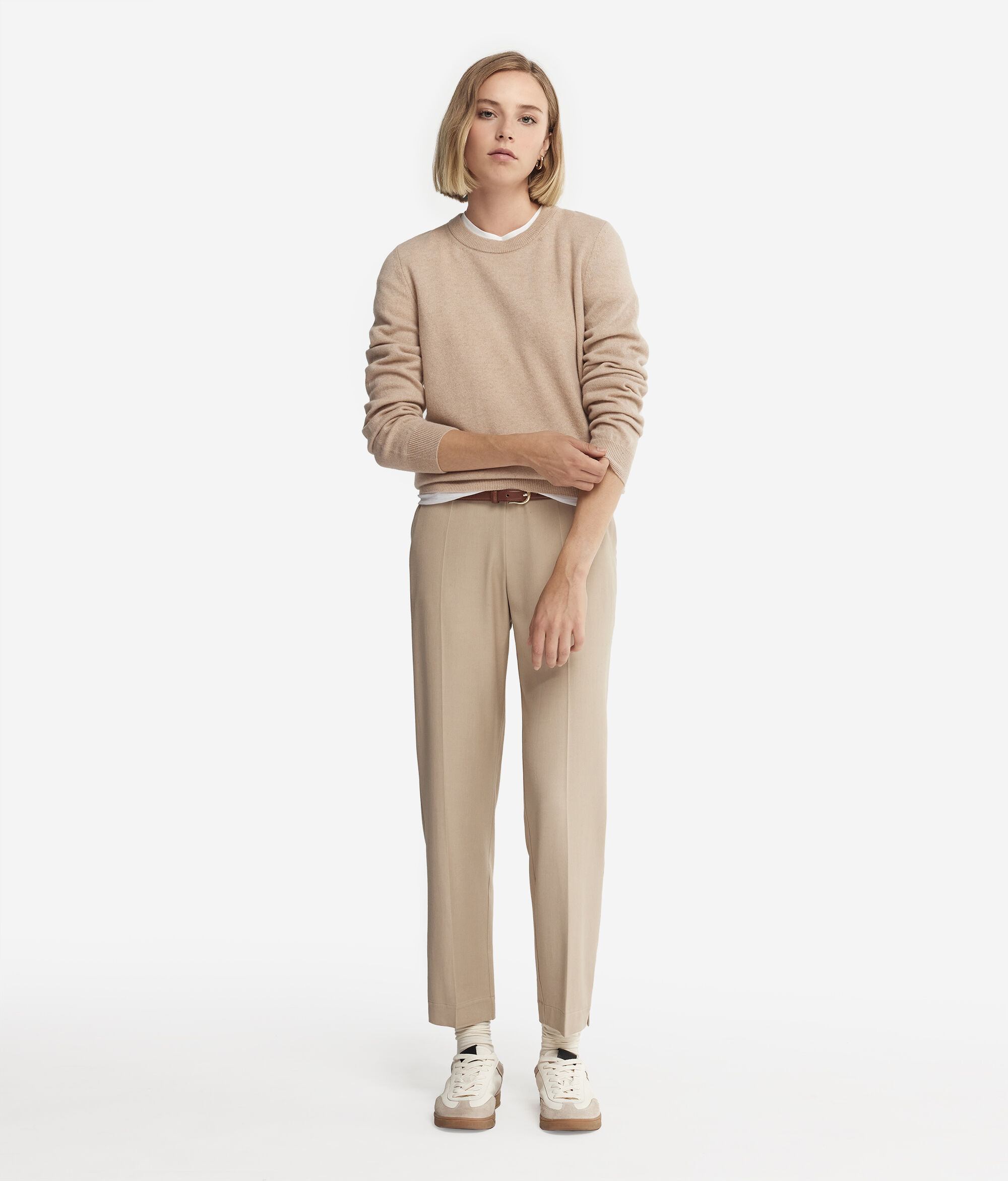 Jersey de cuello caja de mujer de Cashmere Ultrasoft