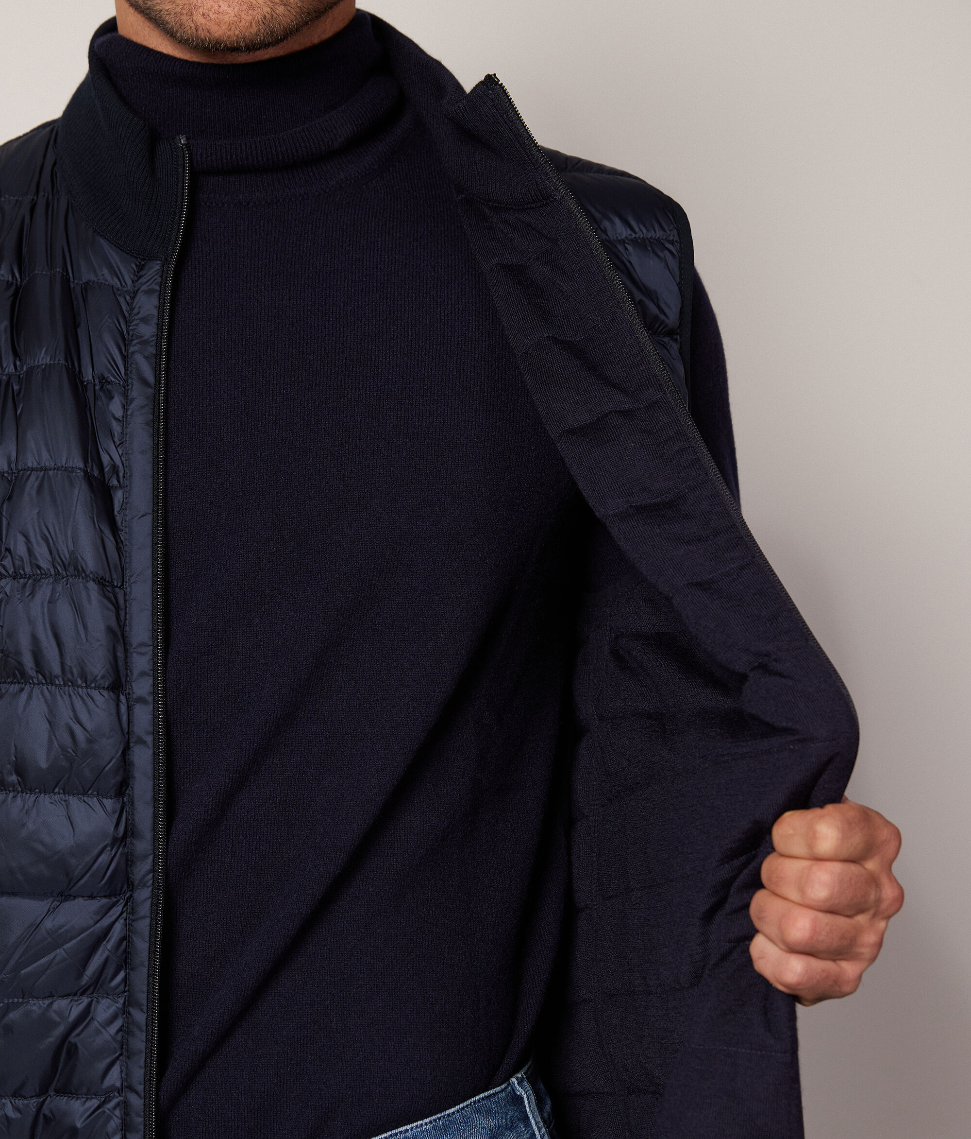 Reversible Cashmere Down Gilet