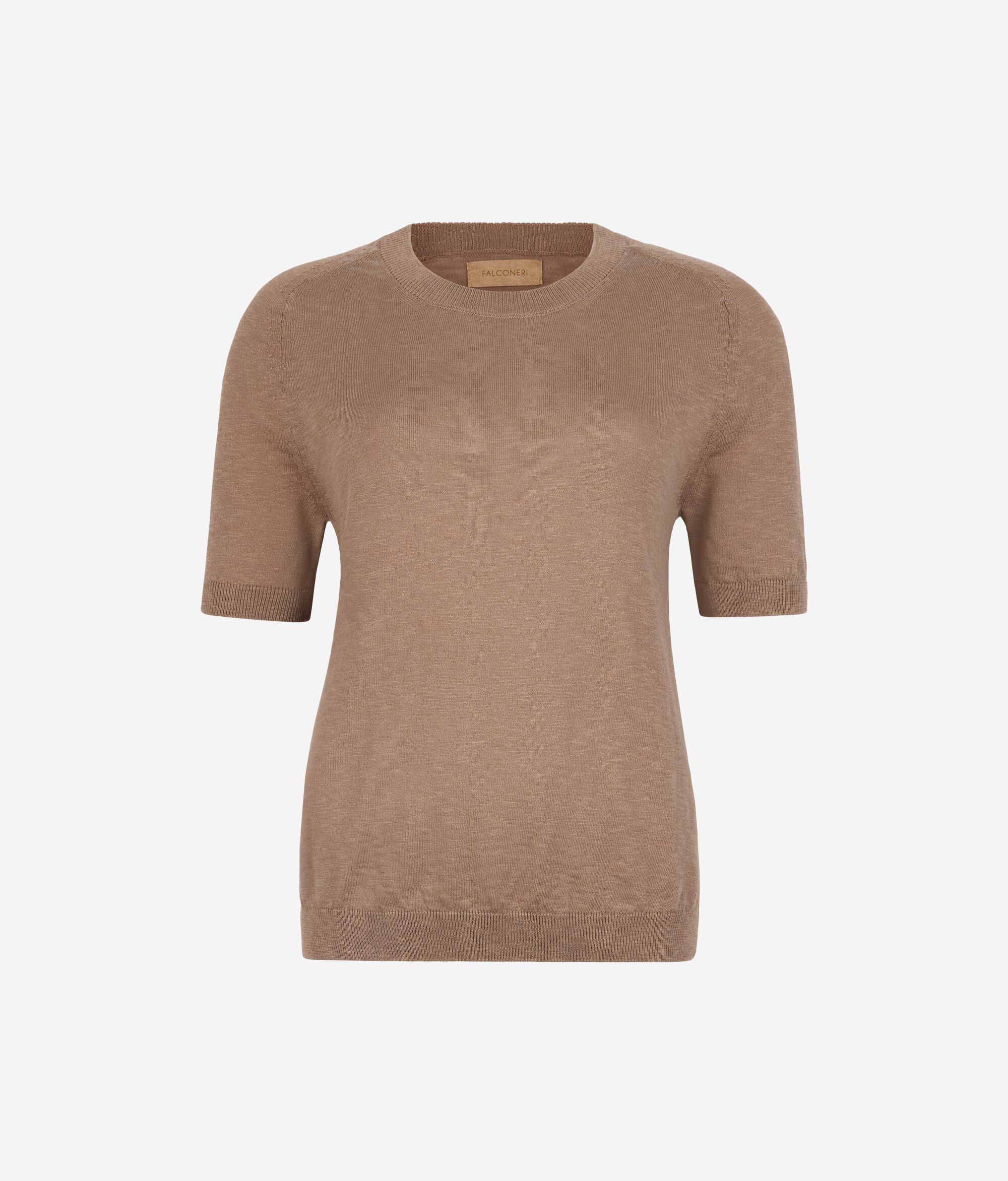 Tricou cu guler la baza gâtului Twist