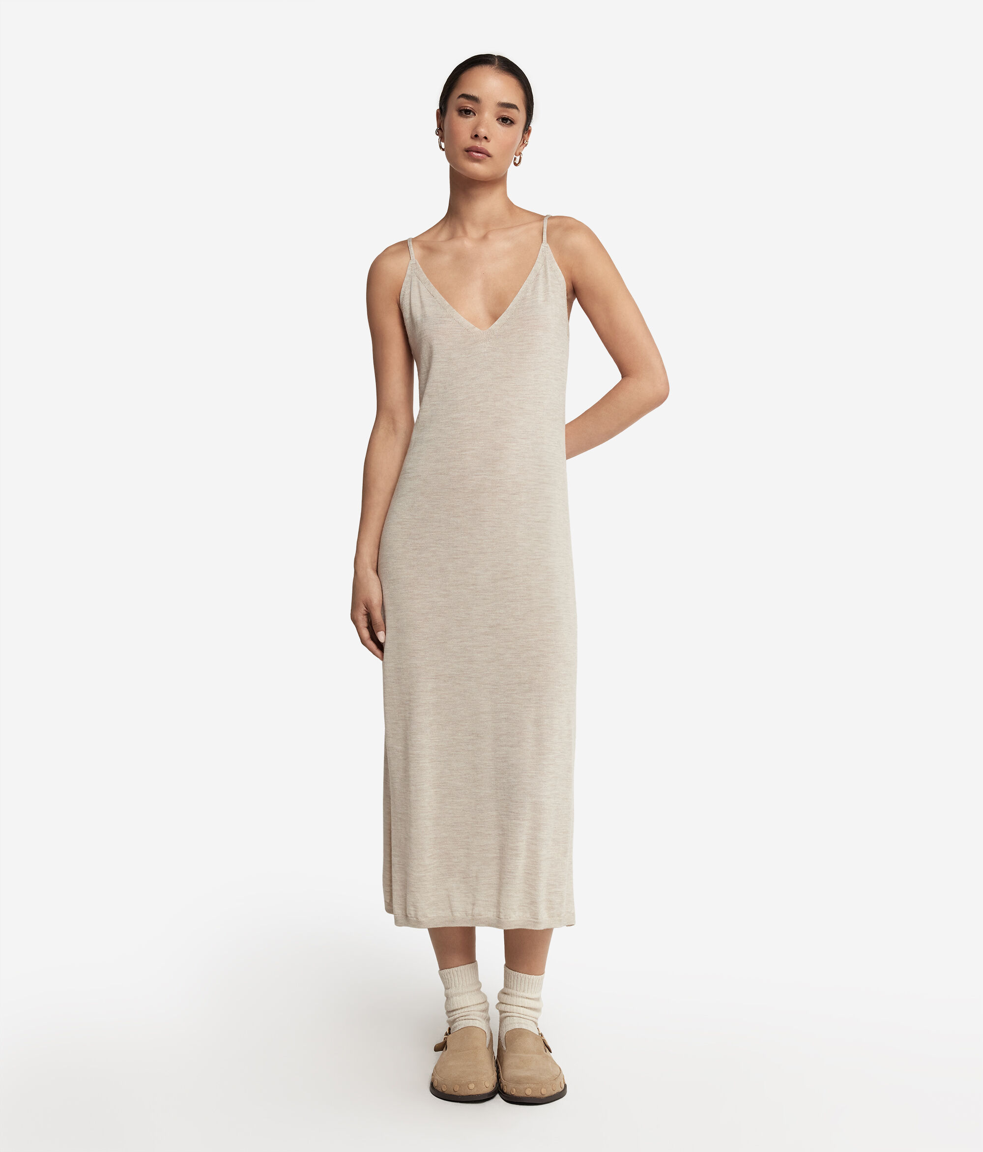 Kleid im Lingeriestil aus Kaschmir Ultrafine