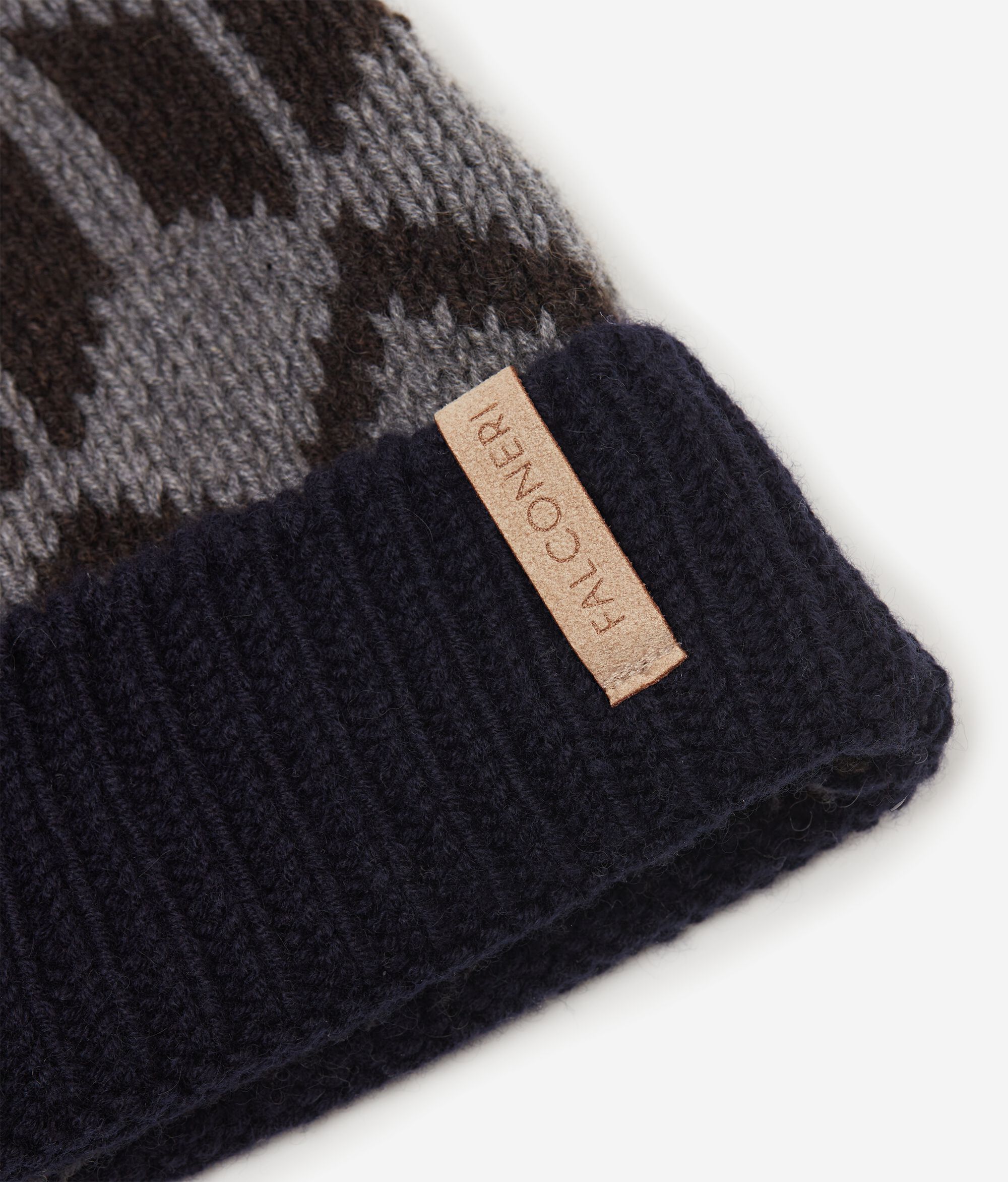 Gorro de cashmere jacquard