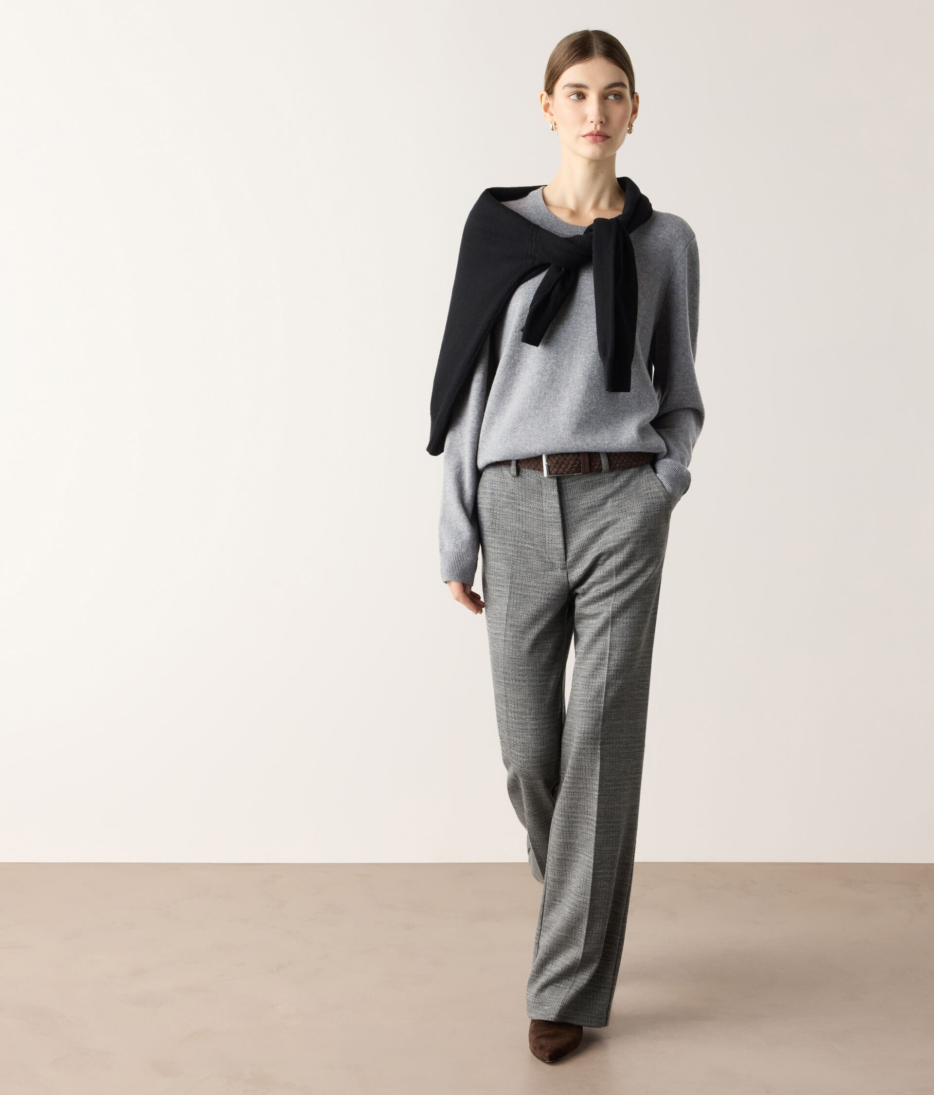 Pull col rond en cachemire ultra-doux