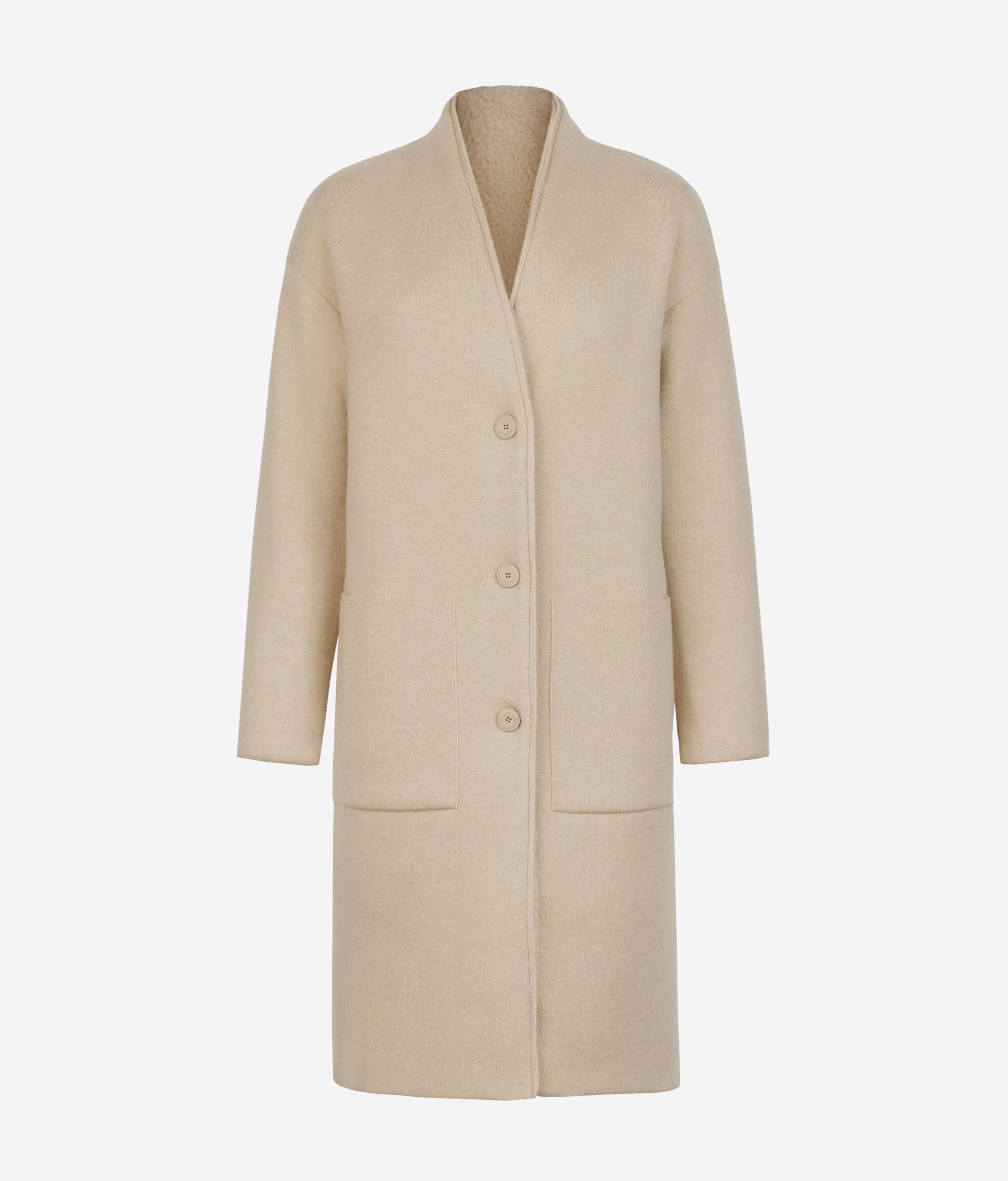 Manteau réversible en cachemire