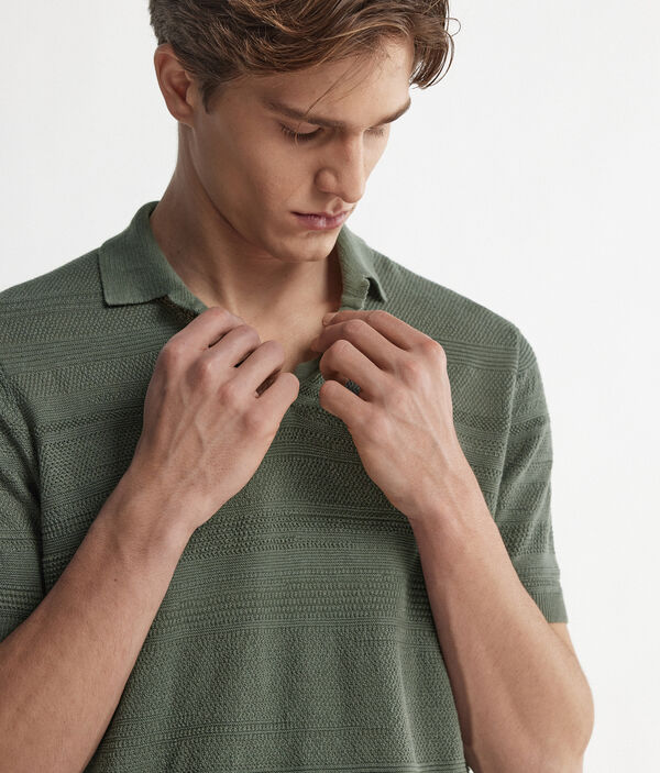 Поло изо льна и хлопка