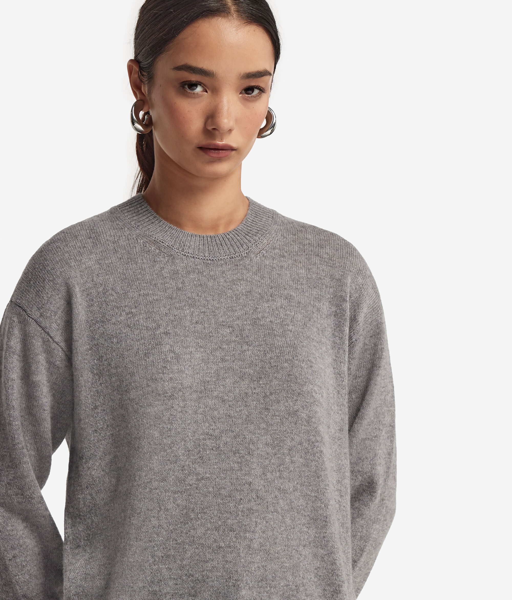 Pull femme en cachemire ultra-doux à col rond