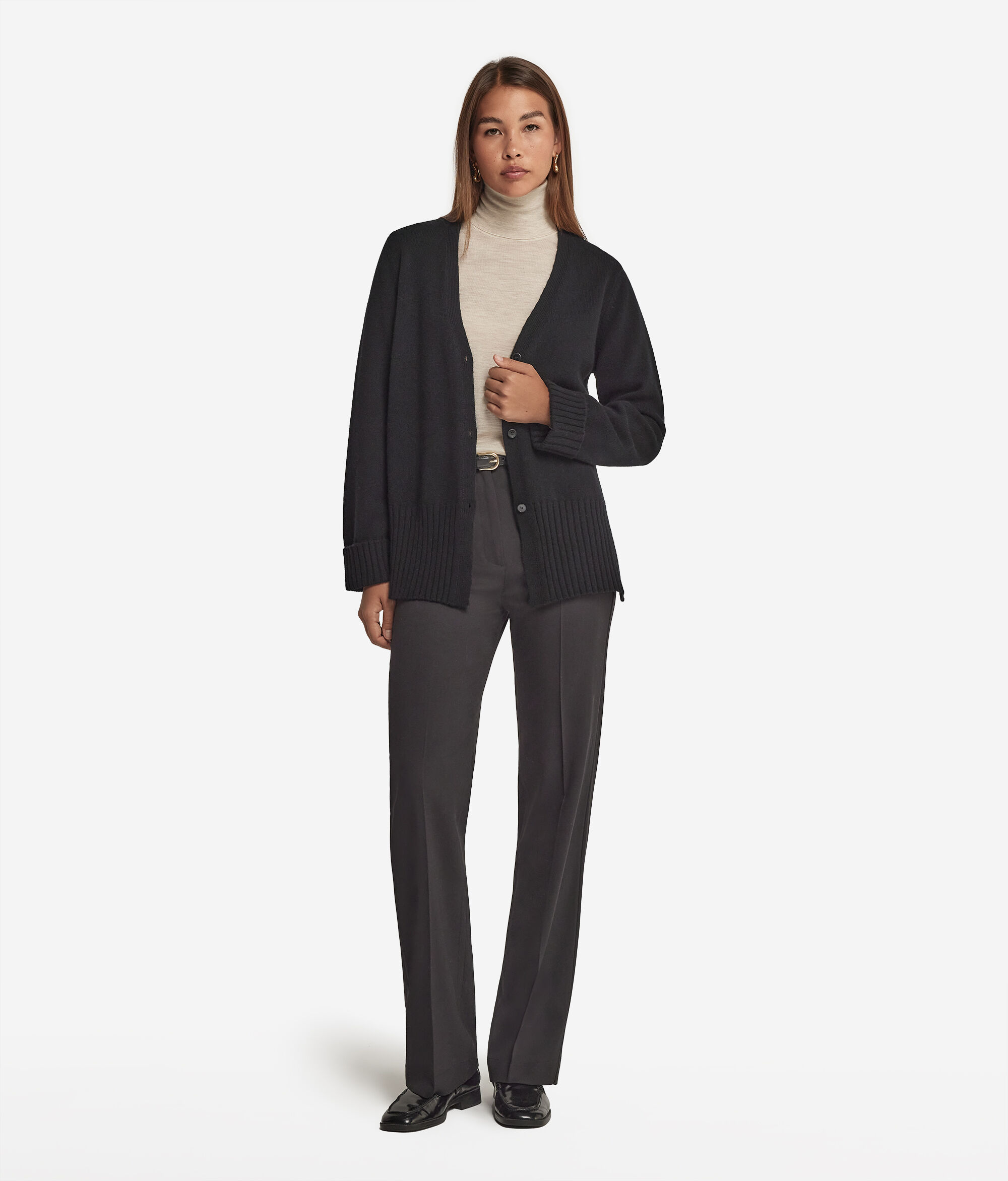 Gilet à col V en cachemire ultra-doux