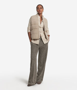 ブークレ&ナイロン リバーシブル ダウンベスト