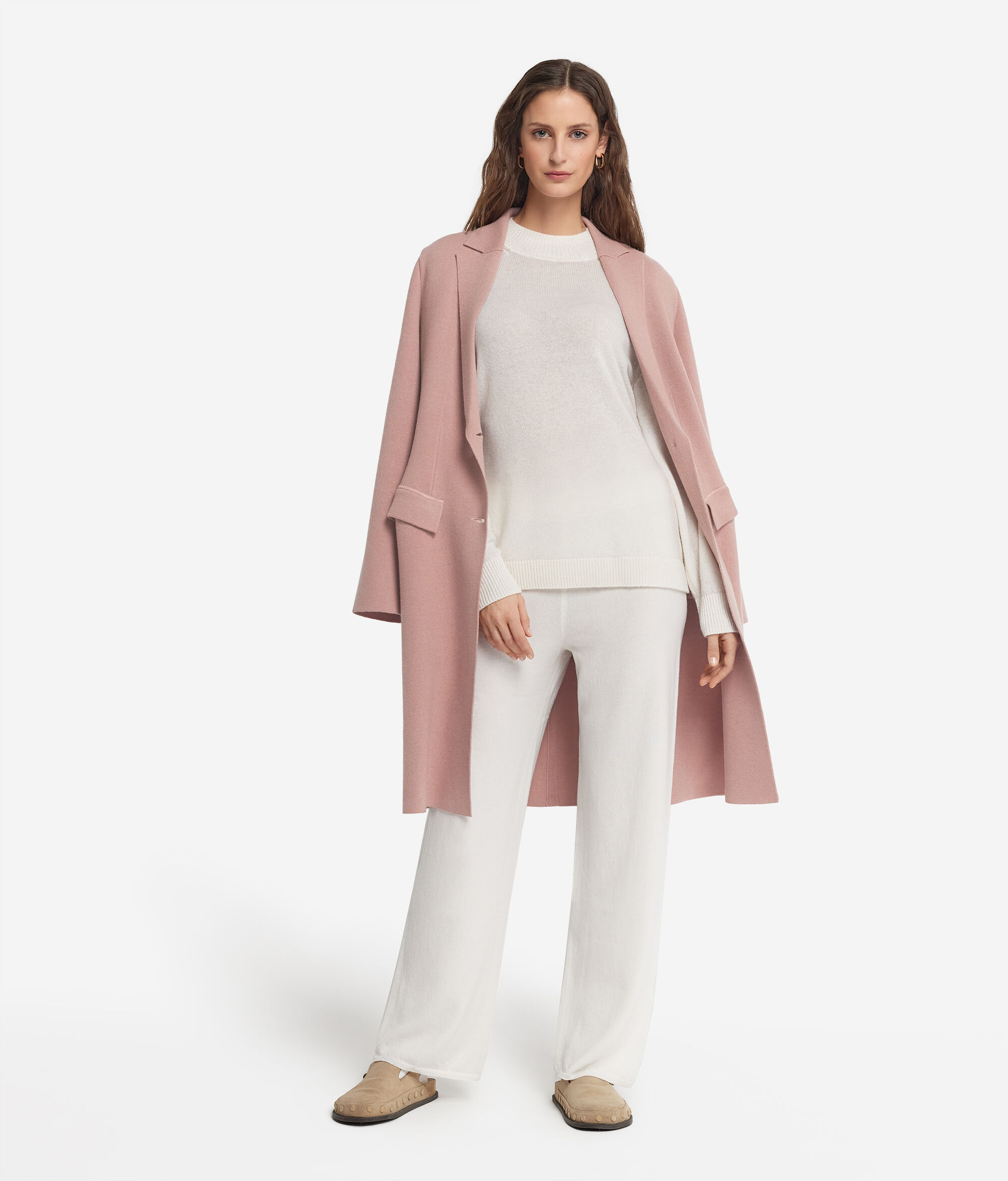 Manteau long en cachemire ultra-doux