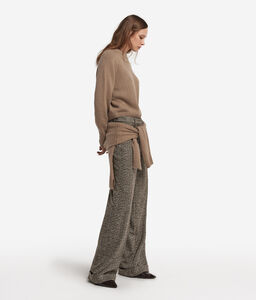 Girocollo in cashmere tricot - NUDE - DML471L_color_9215