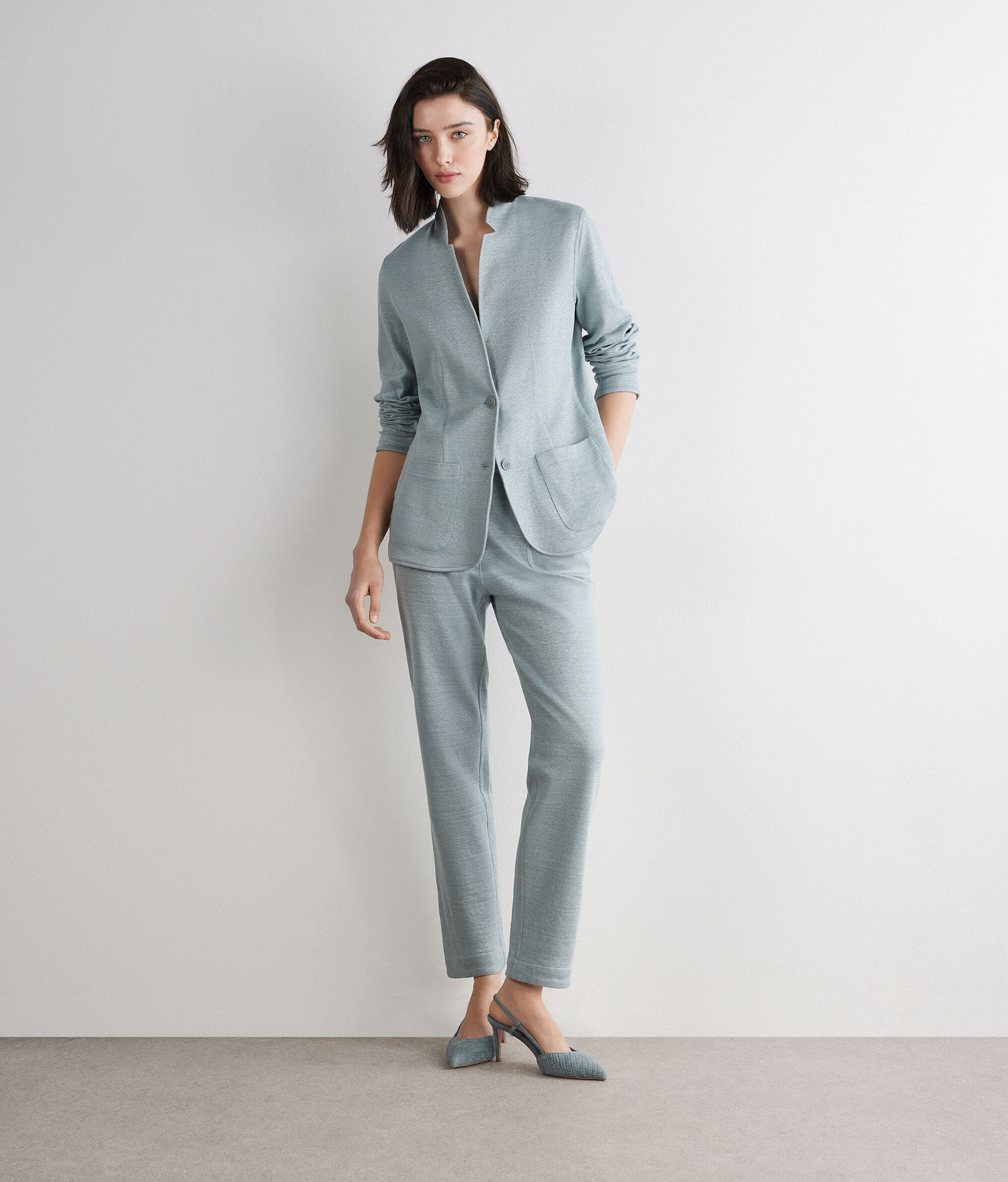 Two-Tone Reversible Linen and Cotton Trousers