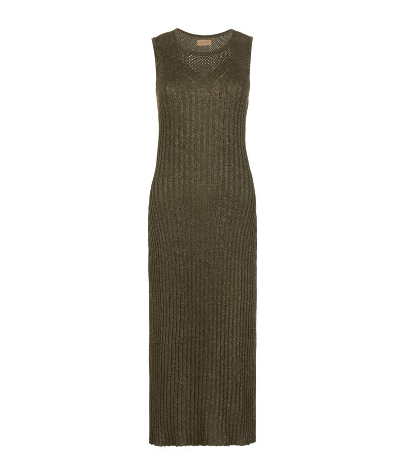 Falconeri Lamé dress with perforated bodice Woman Jungle