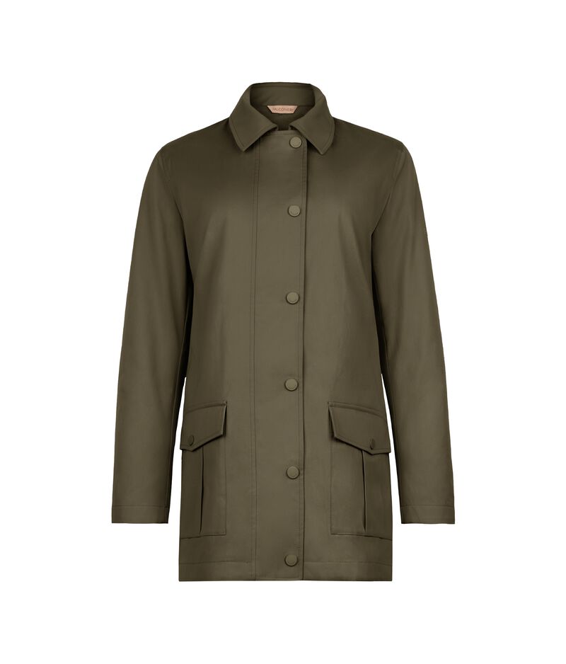 Falconeri Technical jacket in cotton and cashmere fabric Woman Jungle Size S