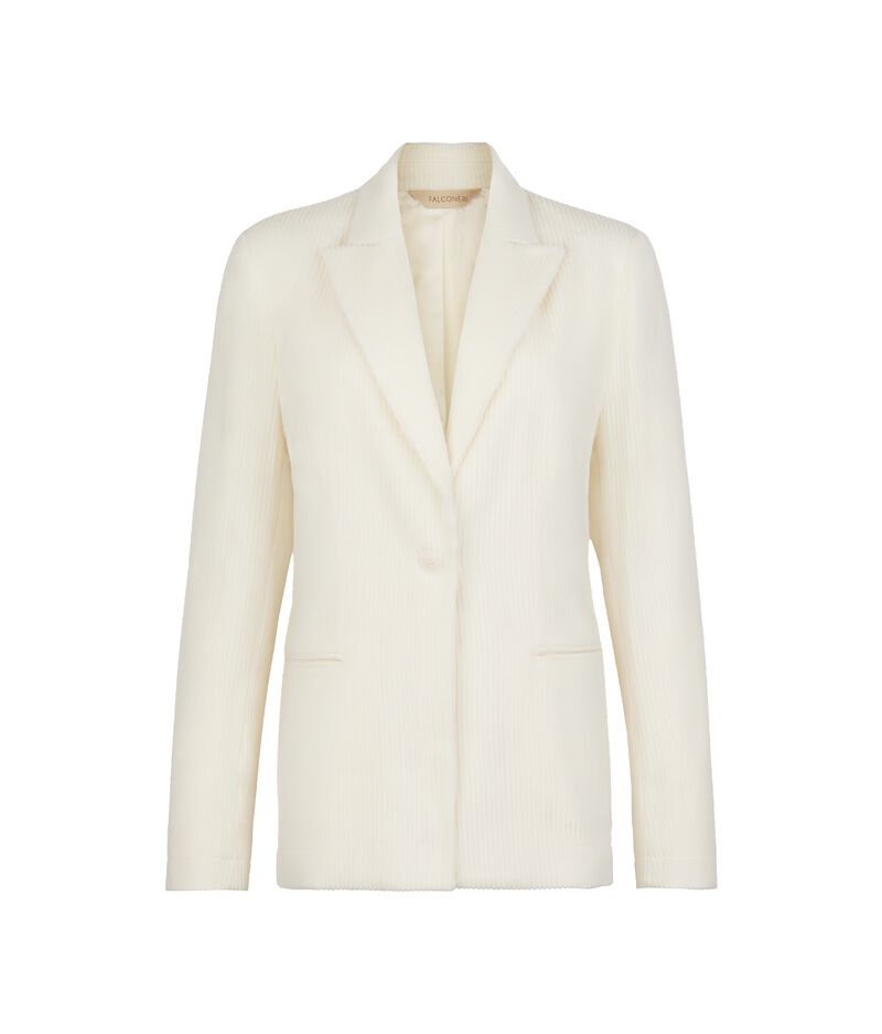 Falconeri Wool and cashmere velvet jacket Woman Bow Size S