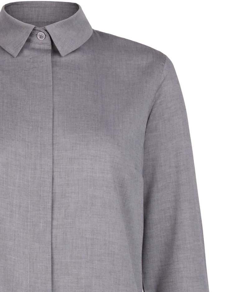 Falconeri Cashmere and Cotton Shirt Woman Dark Gray Size L