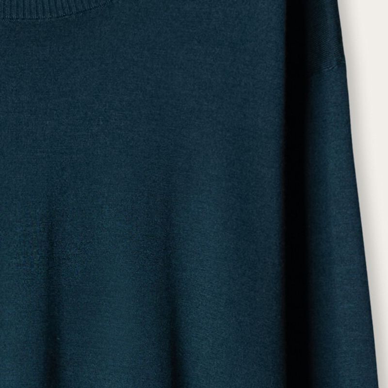Falconeri Cashmere Crew Neck Sweater with Slits Woman Abyss Blue Size M