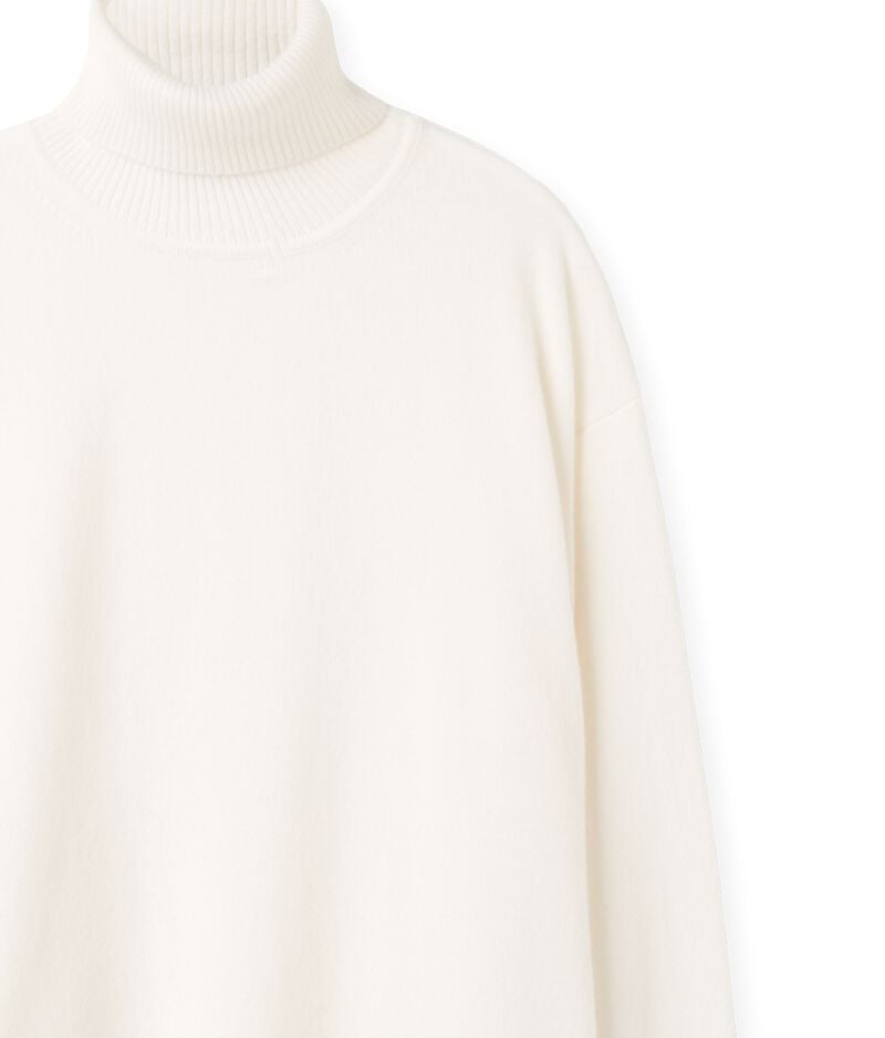 Falconeri Ultrasoft Cashmere Turtleneck Sweater with Slits Woman Bow Size L