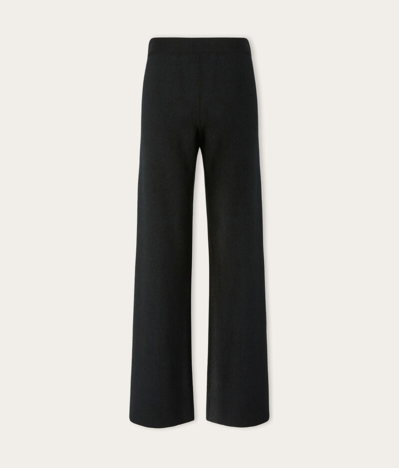 Falconeri Ultrasoft Cashmere reversible pants Woman Nero/grigio Mel Scuro Size LL