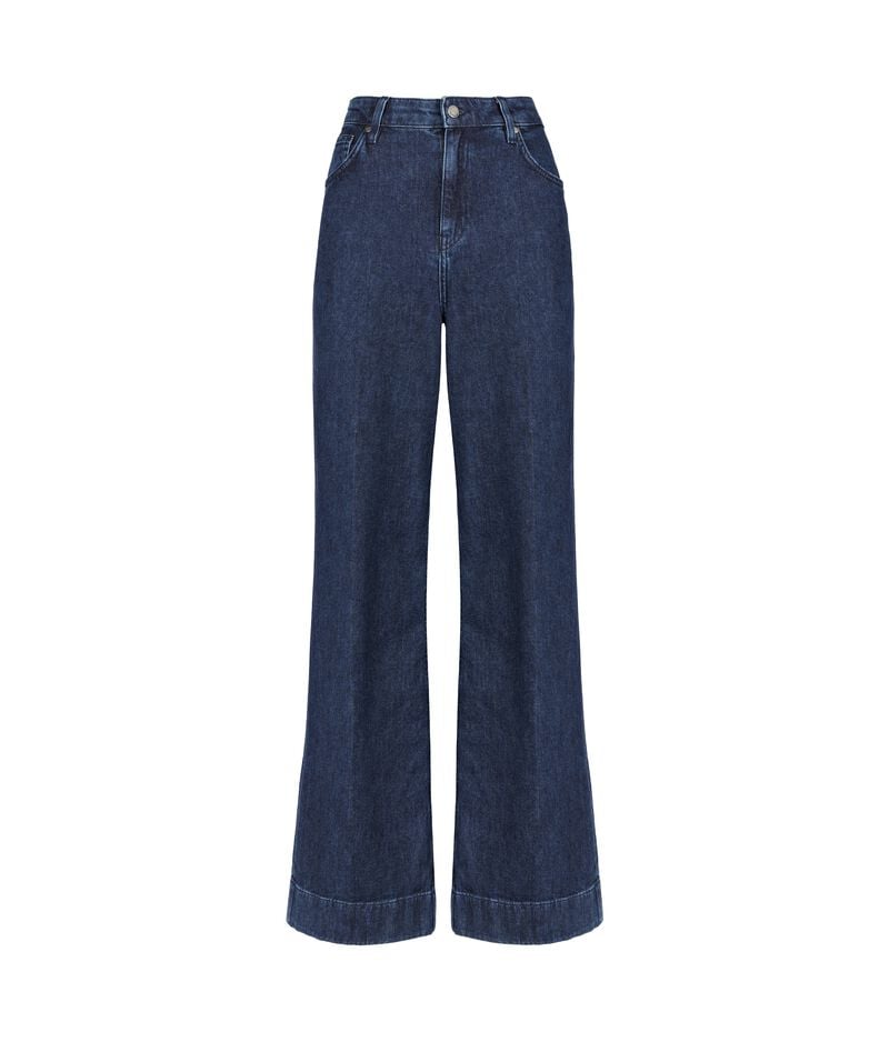 Falconeri Cashmere Denim Flared Pants Woman Blue