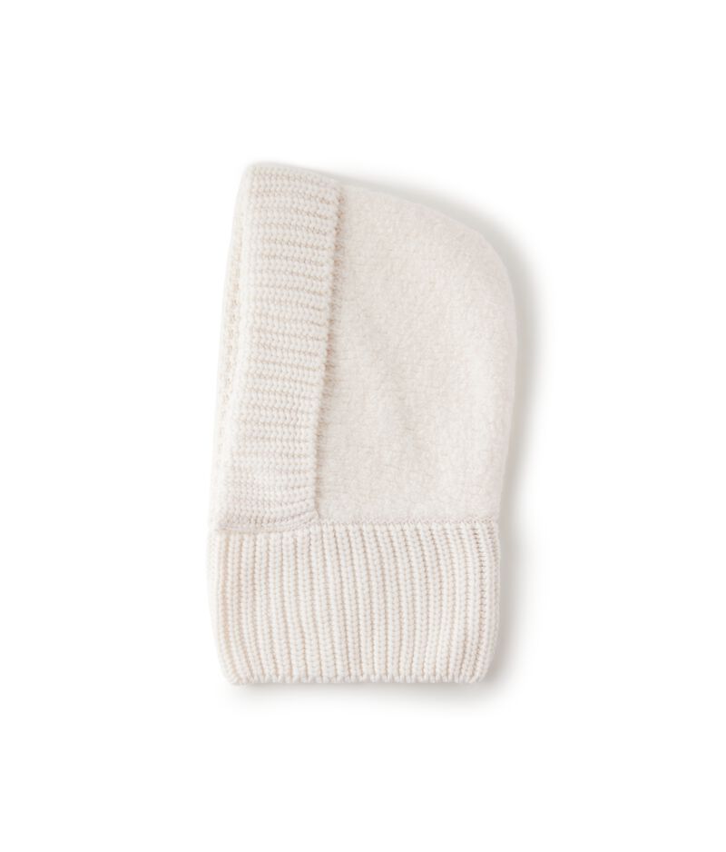 Falconeri Ultrasoft Cashmere and bouclé ribbed hoodie Woman Bow Size TU