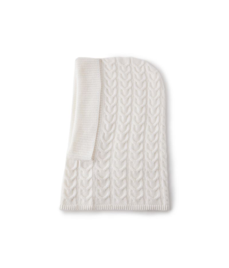 Falconeri Ultrasoft Cashmere Cable Knit Hood Woman Bow Size TU