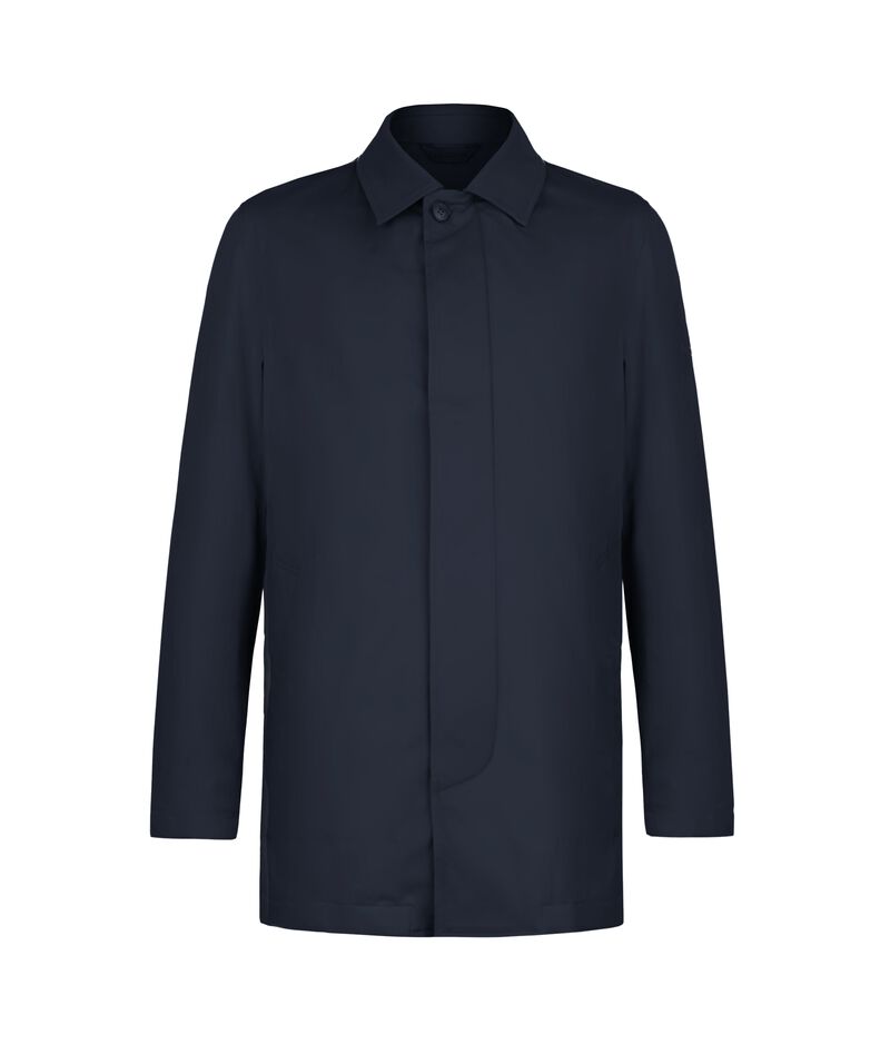 Falconeri Technical trench coat in cotton and cashmere fabric Man Navy Blue Size 50